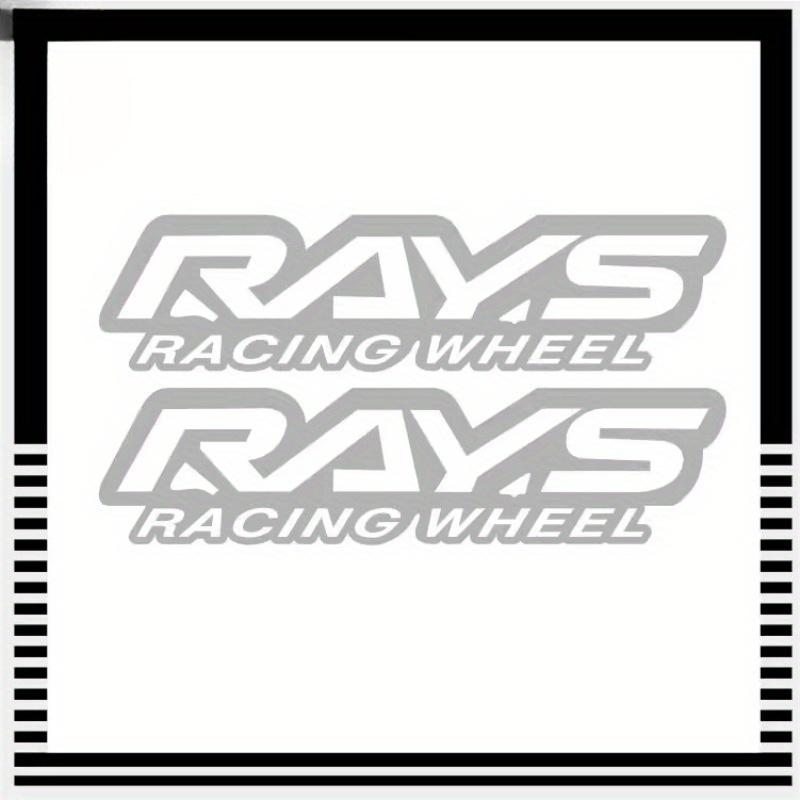 2 шт./НАБОР Наклейки с логотипом дисков RAYS Racing, Виниловые наклейки для автомобиля, ноутбука, чехла телефона, Стильный декор для тюнинга и подарок для энтузиастов