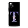 Чехол для телефона с фиолетовым цветком и буквами для Xiaomi Redmi Note 14 13 5G 10 11 12 Pro Plus 4G 14C 13C 12C 10C Черная крышка