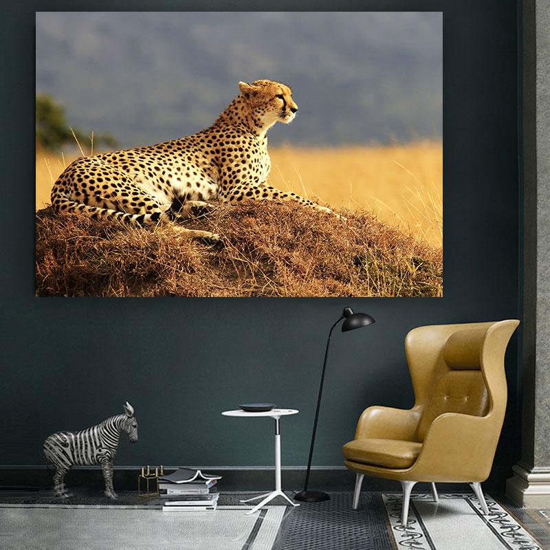 Леопардовые фотографии, постеры, принты, гепард, холст, картина, настенное искусство, черно-белое животное для гостиной, домашний декор, Cuadros