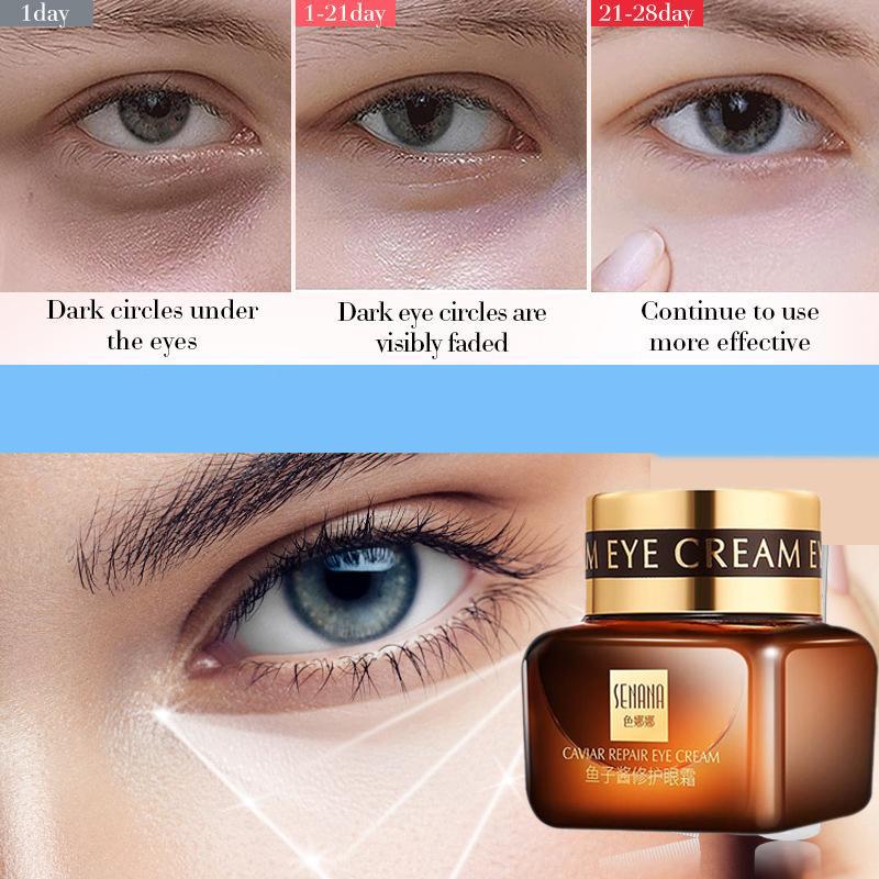 Крем для кожи вокруг глаз Caviar Eye Cream 20 г Увлажняющий, освежающий и омолаживающий крем для кожи вокруг глаз в маленьком коричневом флаконе