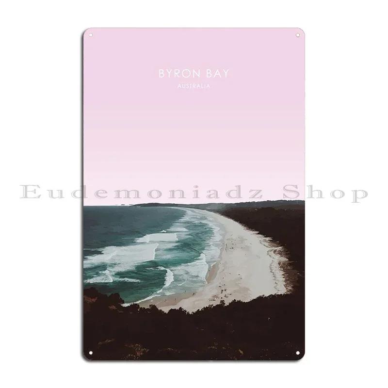 Byron Bay Travel Metal Plaque Poster Bar Designs Create Wall Plaques Tin Sign Poster