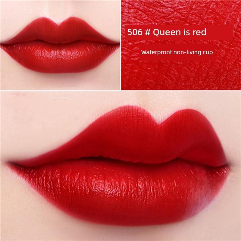 Non-Fading, Non-Stick, Non-Transferable Dark Red Lipstick, Matte, Long-Lasting, Moisturizing, Cherry Color, Genuine Brand Product