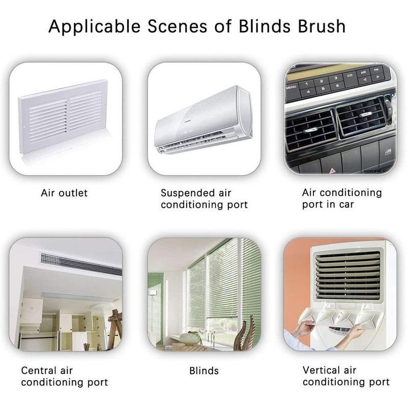 Щетка для мытья окон Микрофибра Чистка кондиционера Пылесос Чистящее средство для мытья жалюзи Чистящая салфетка для лезвий Кухонный инструмент