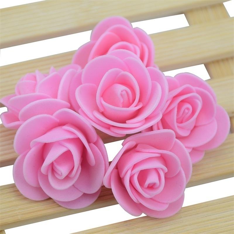 50 dona/lot Mini PE ko'pikli atirgul guli boshi Sun'iy atirgul gullari Qo'lda yasalgan DIY