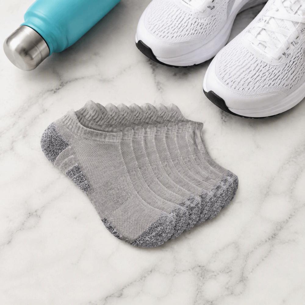 12pcs Breathable Low Cut Sport Sock Cushioned Towel Sole Running Sock Running Fitness Training