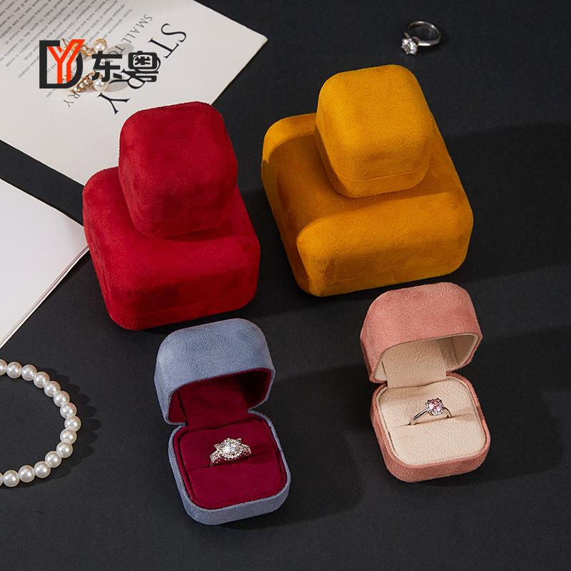 Light luxury high-end velvet jewelry box, ring, jewelry pendant, bracelet, jewelry packaging storage box