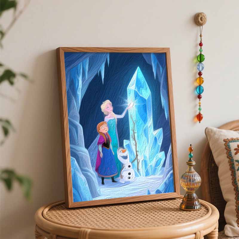 Disney Frozen Digital Oil Painting Art Kit Handmade Coloring Painting Home Decor
