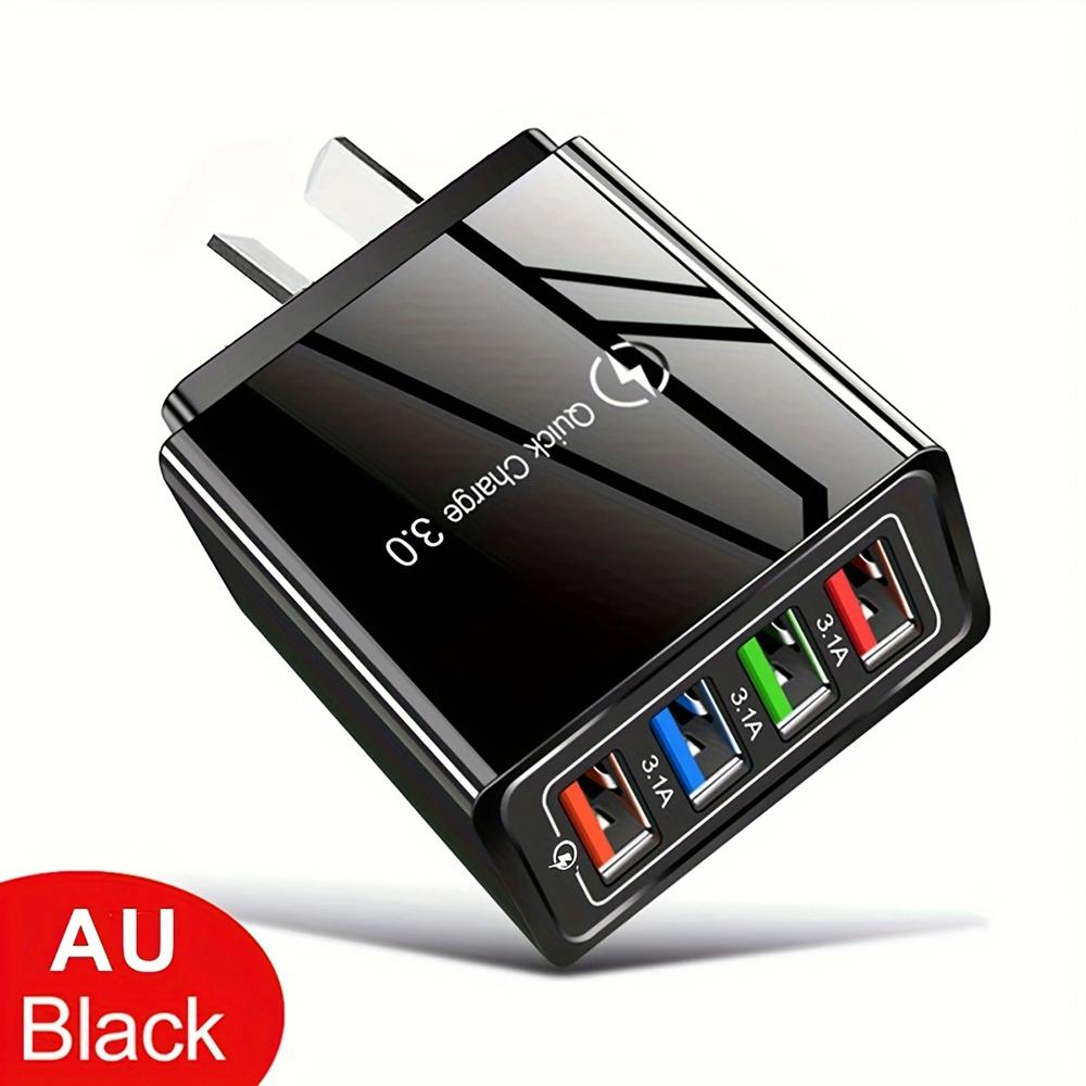 Зарядное устройство USB 3A Многопортовое 4 USB Quick Charge 3.0 Для адаптера телефона Планшет Портативное настенное зарядное устройство Вилка EU US