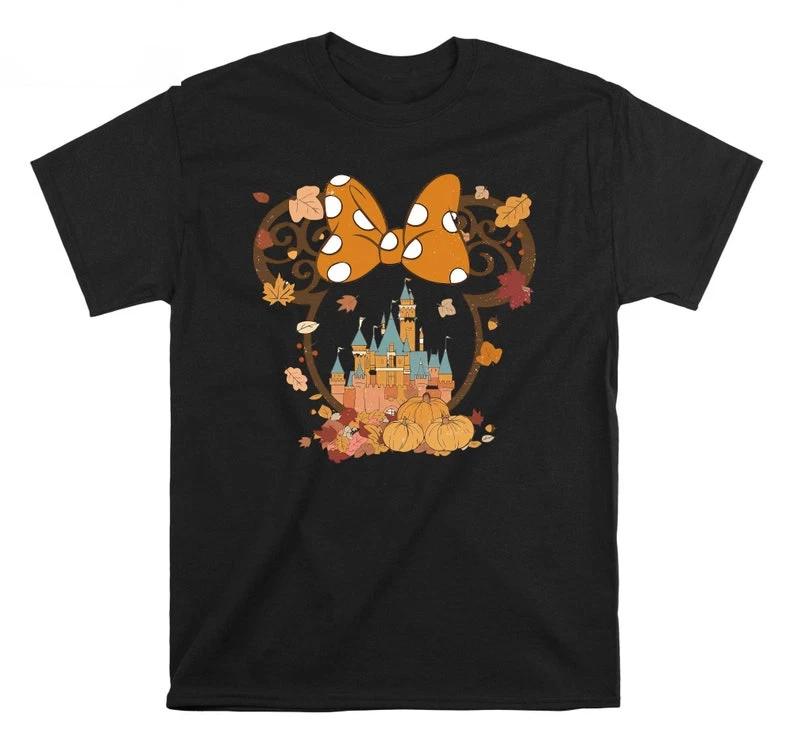 Minnie Mouse Head Black TShirt