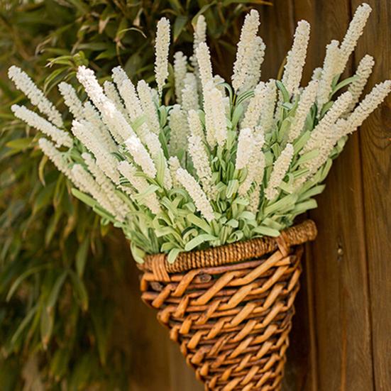 Искусственный цветок лаванды, листья, букет, домашний свадебный садовый декор, 12 головок