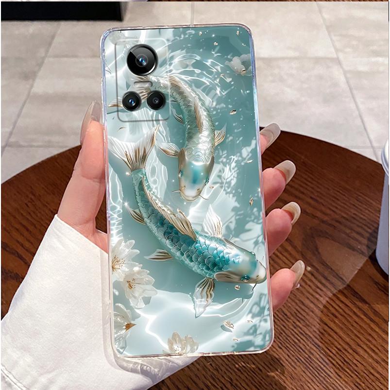 Чехол для Realme GT Neo 3 RMX3560 Прозрачный Роскошный Милый Заяц с Сердечками Забавный Мягкий Силиконовый Чехол для Телефона Для Realme GT Neo3 150W Задняя Крышка