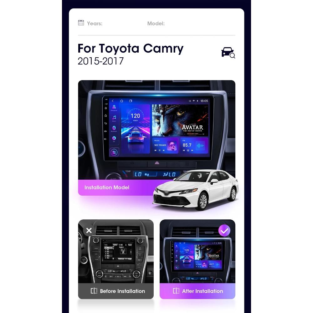 Android Car Radio For Toyota Camry V50 2012-2014 Multimedia Player Head Unit Stereo GPS Navigation BT WIFI 1+16GB