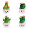 4 шт. 1:12 кукольных миниатюрных кактусов, суккулентов, растений в горшках, украшение для дома и автомобиля