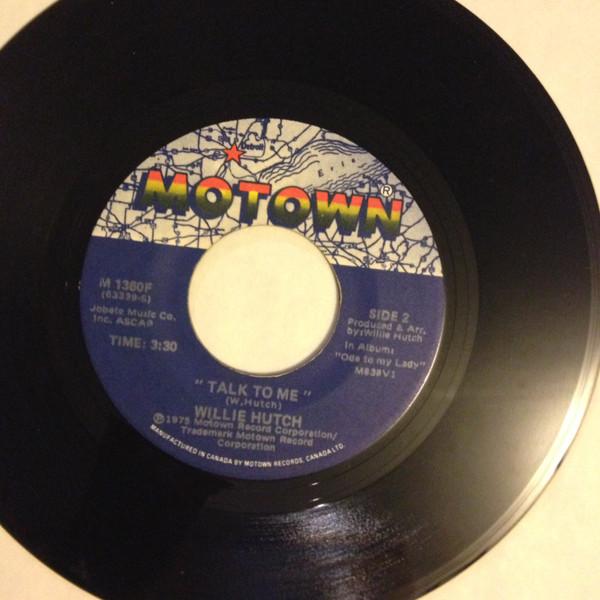 7-дюймовая пластинка WILLIE HUTCH Love Power Talk To Me M1360F MOTOWN 1975 Канада SoulFunk Б/у