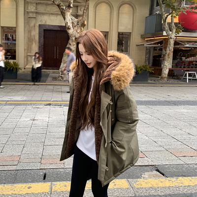 Пуховая хлопковая одежда для женщин, высококлассная, средней длины, хлопковая куртка-пирог для преодоления зимнего пальто