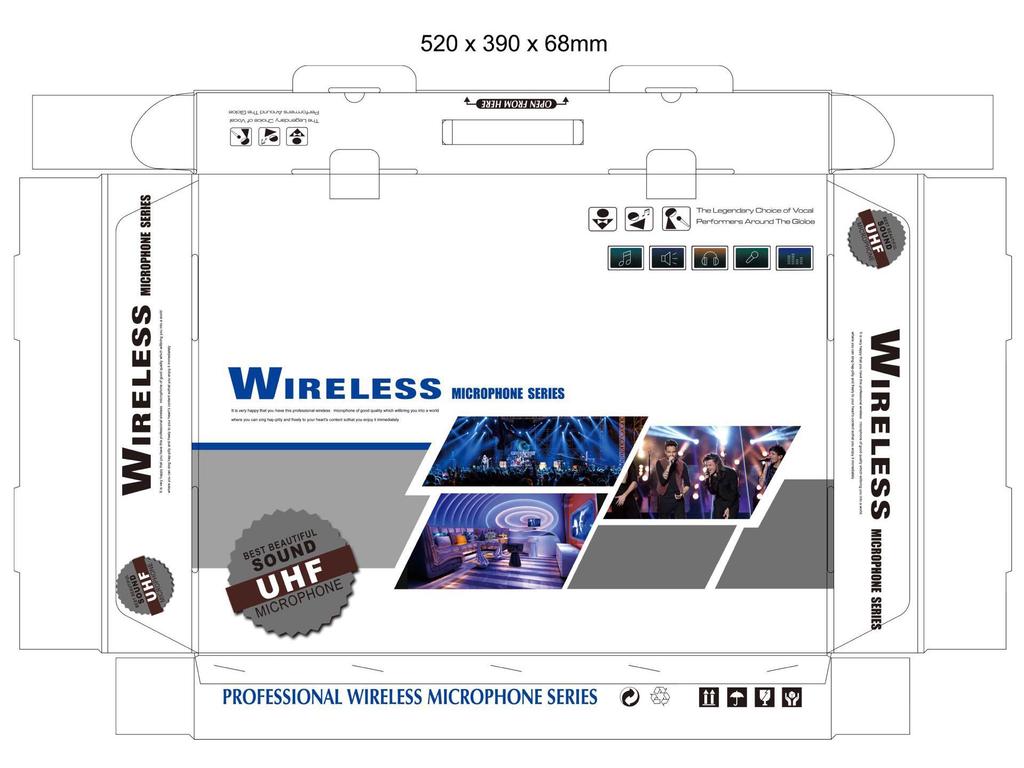 True Diversity Wireless Microphone, One-to-Two, 300m Reception, Cross-Border Spot Goods.