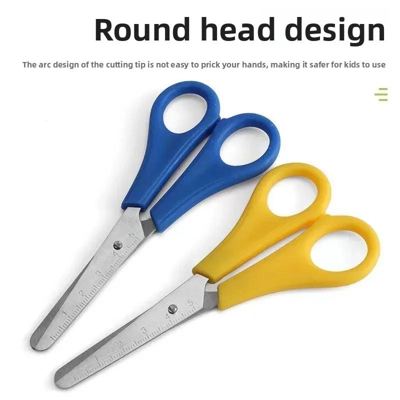 Graduated Student Scissors DIY Handmade Scissors Safety Ruler Graduated Scissors Stationery Student Supplies Office Supplies