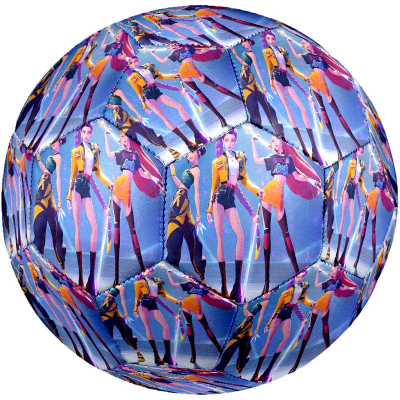 1pc Standard Football Size 5, Soccer Balls, Kpop Pattern Soccer Ball, Machine Stitched, Ball for Training & Outdoor Match