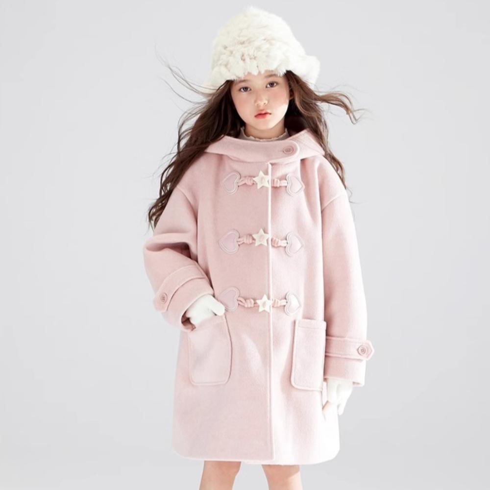 Girls' Coats with Toggle Buttons for Autumn and Winter – Outerwear for Older Girls
