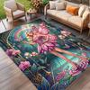 Barbie Print Rug, Washable Floor Carpet, For Entryway Dorm Laundry Room Office Study, Home Decor Birthday Christmas Gift