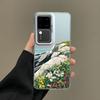 Для Samsung S25 S22 Ultra Plus S21 FE S24 S23 Ultra Plus FE Лазерный Чехол для Телефона Стиль INS Корейский Весенний/Летний Пейзаж Цветочный Чехол