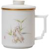 White Porcelain Tea Mug with Lid