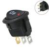 23mm On Off Rocker Switch Car Red Led Fog Light Lamp Symbol Switches Auto 12V Round Buttton Switch Replacement