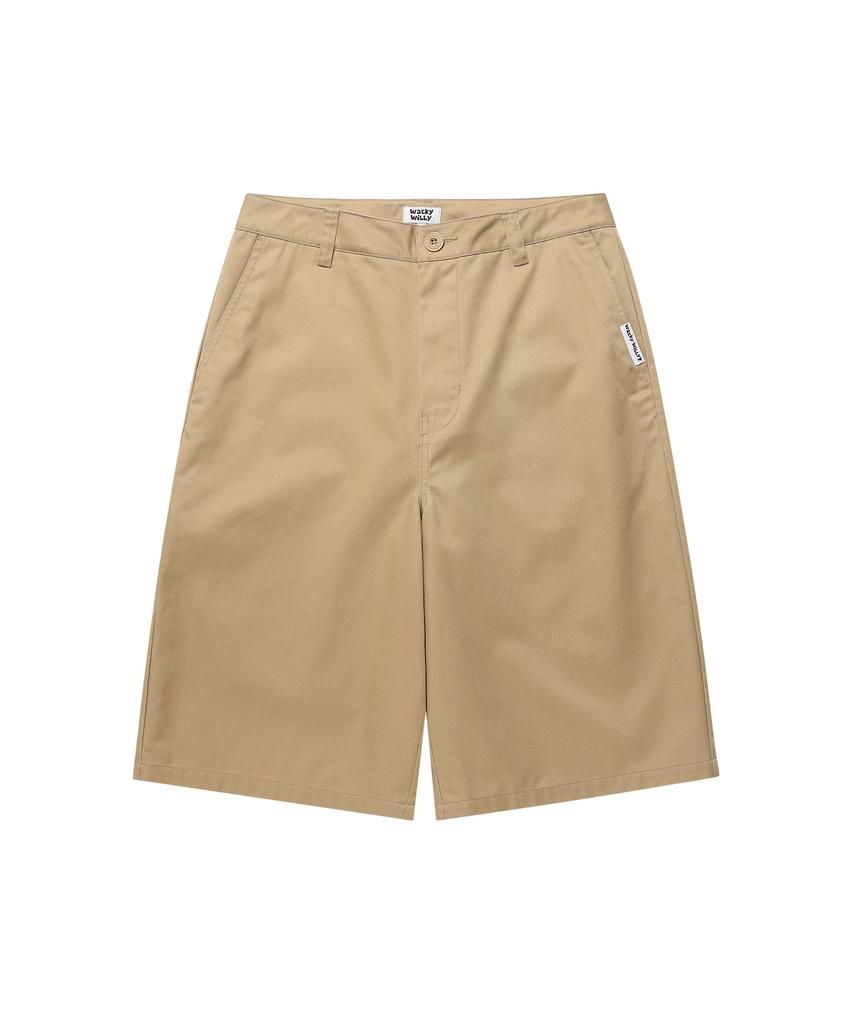 WACKY WILLY Cotton Bermuda Shorts Beige