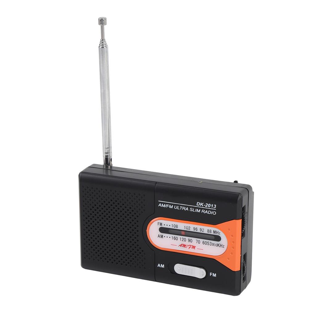 Portable Radio AM FM Battery Operated ket Transistor Radio with Spker and Hdphone for Home Outdoor