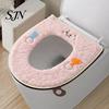 Soft Plush Bathroom Toilet Seat Cover Cover, Thick Washable Pad with Zipper And O-shaped Cushion Handle, Warm Skin-Friendly for O-Shaped U-Shaped