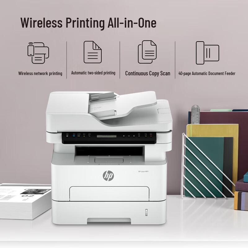HP 323sdnw A4 Monochrome Laser MFP CN plug (adapter included)