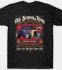 Классическая футболка с дизайном автомобиля Hot Rod Ретро-стиль Винтажный крой