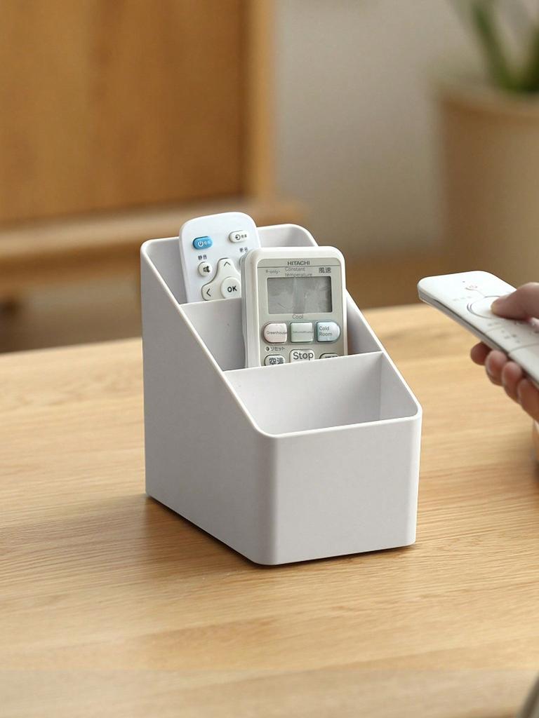 Dormitory Living Room Desktop Storage Box Plastic Office Cosmetics Finishing Box Remote Multi-function Finishing Storage Box Bat