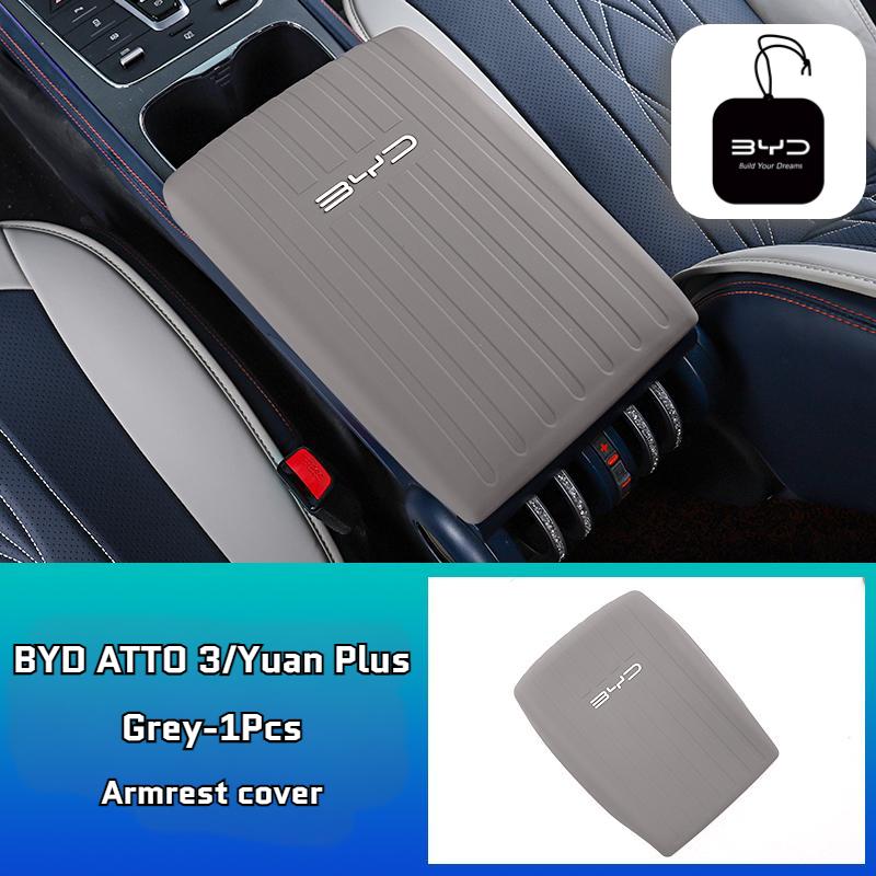 Защитный чехол на подлокотник BYD Atto 3 для BYD Atto 3 Yuan Plus 2022-2024 Силиконовый чехол на бокс-подлокотник автомобиля Защита салона автомобиля