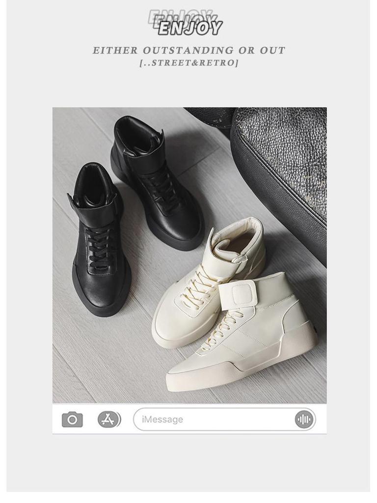 Мужские осенние кроссовки 2025 года с высоким верхом - Модные, универсальные студенческие спортивные туфли