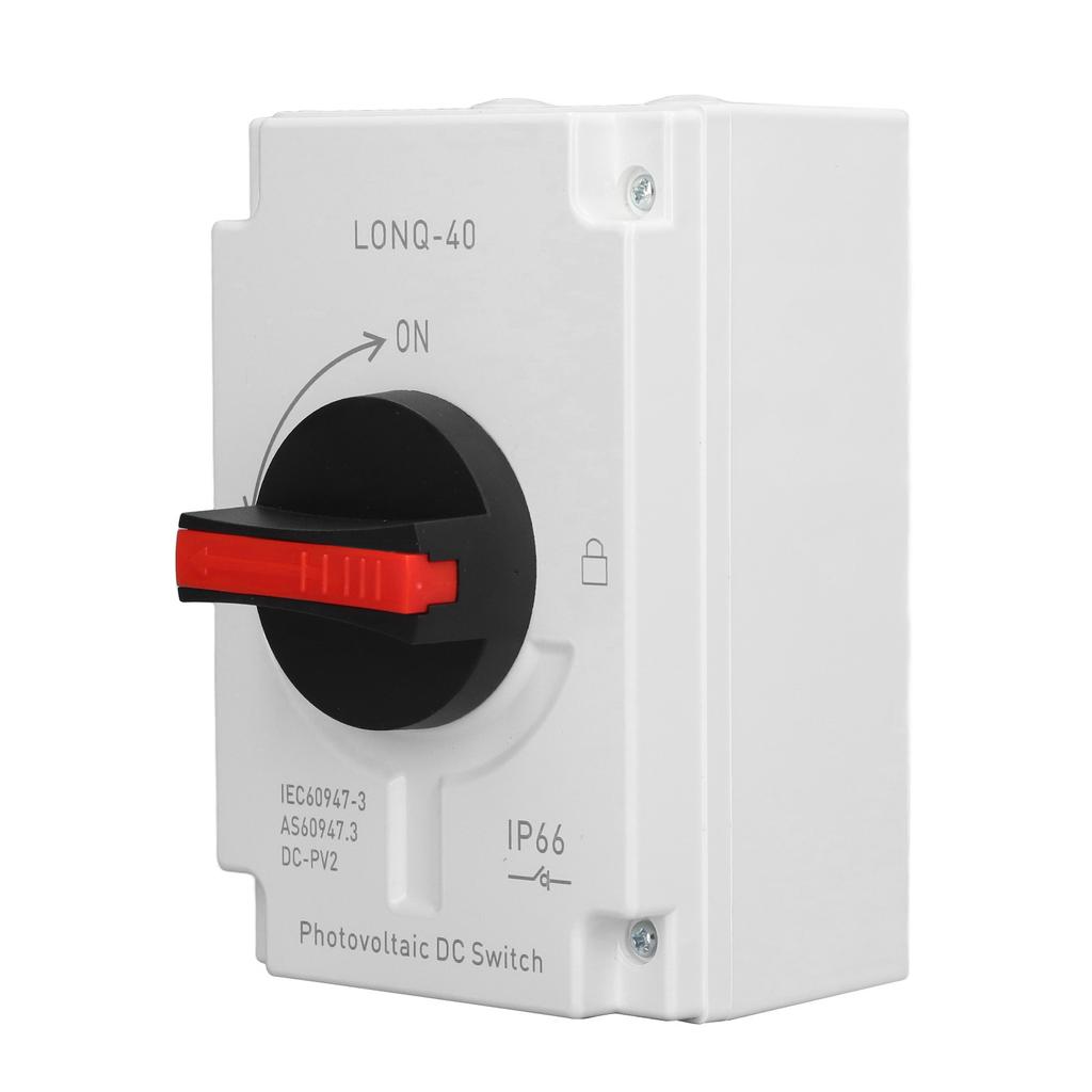 PV Solar Disconnect Switch IP66 Waterproof PV DC Switch for RV Ship DC1200V 32A 4P