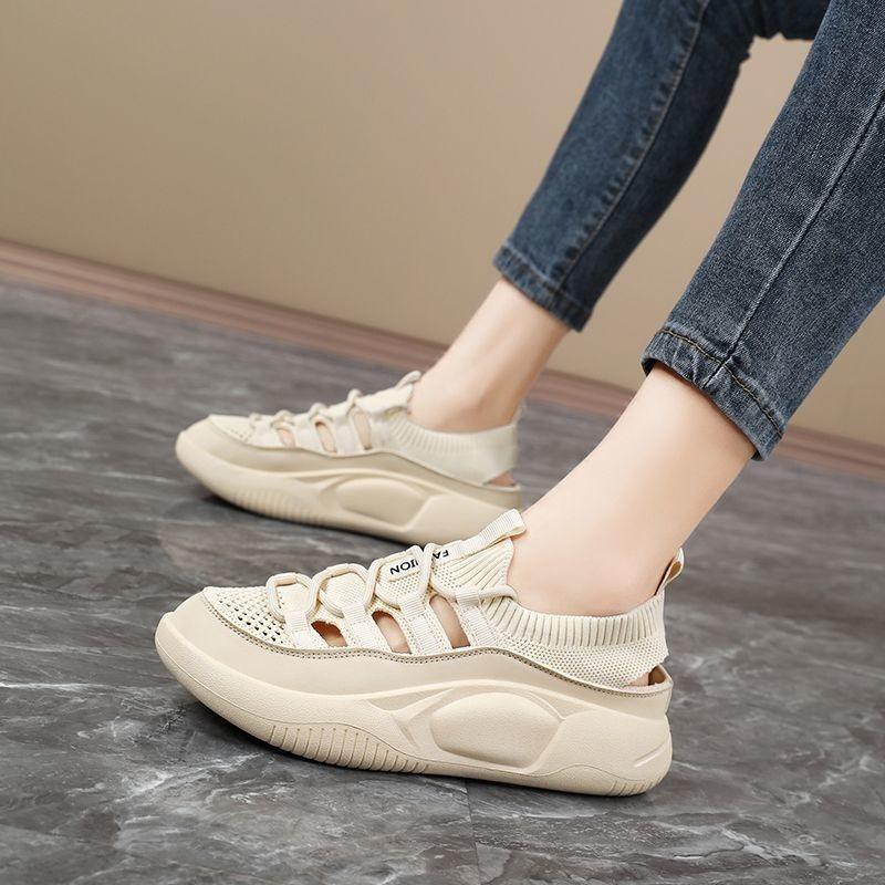 Fashion Ladies Shoes 2025 Brand Lace-up Women's Vulcanize Shoes Fashion Hollow Out Outdoor Slip-Resistant Casual Breathable Sneakers