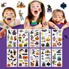 Children's Tattoo Sticker Character Mask Decoration, B.Halloween, 1 Set