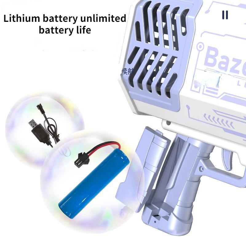 Детская красочная машина для пузырей «Базука» с 69 отверстиями, супер мульти-пузыри, детские уличные игрушки