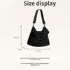 Large Capacity Tote Bag, Thick Rope Bag, Messenger Bag, Versatile Commuting Fashion One Shoulder Crossbody Bag Women's Bag