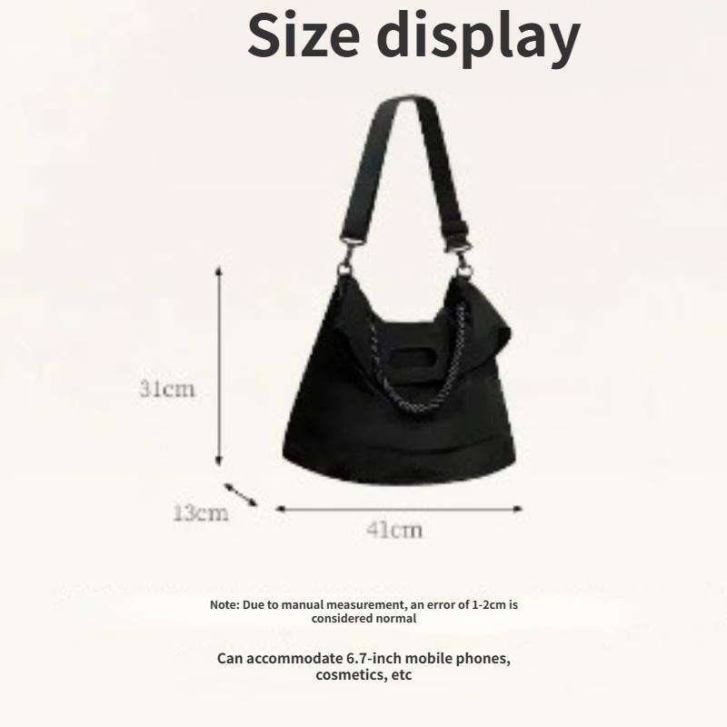 Large Capacity Tote Bag, Thick Rope Bag, Messenger Bag, Versatile Commuting Fashion One Shoulder Crossbody Bag Women's Bag