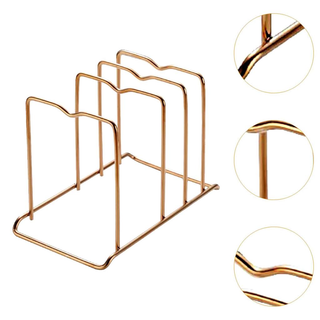 Держатель крышек для кастрюль Полка для хранения Многоцелевая Многоразовая Декоративная Сушилка для