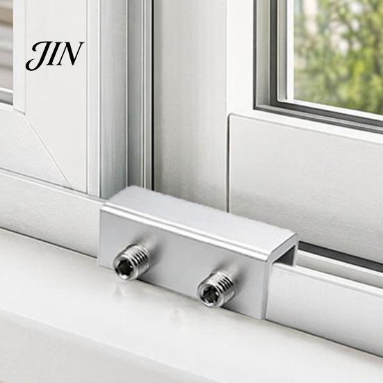 Air Conditioner Security Bracket 1 Set Window AC with Sliding Locks, Support Bracket, Temporary Lock Heavy Duty Metal Locks for Windows Up And Down No