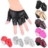 Men Performance Mittens Five Finger Gloves PU Leather Gloves Cosplay  Mittens Ladys Driving Dress