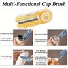 1 шт. щетка для чашки 3-в-одном, щетка для бутылки, щетка для чистки стакана для воды, артефакт для чистки чашки, многофункциональная длинная ручка, чистка соломинки, крышки чашки, промывка