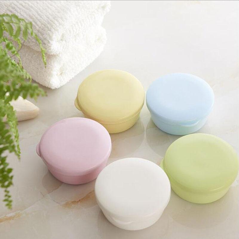 Creative Travel Portable Soap Box Bathroom with Lid Drain Soap Holder