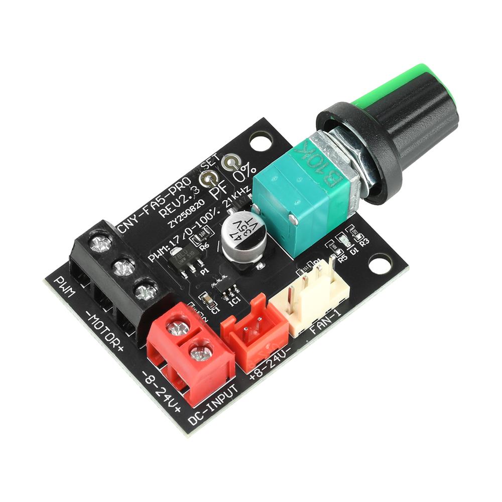 Высокомощный DC 8-24V PWM Регулятор Скорости 5A Драйвер Бесколлекторного Двигателя 12V 24V Точная Регулировка RPM для Управления DC Двигателем