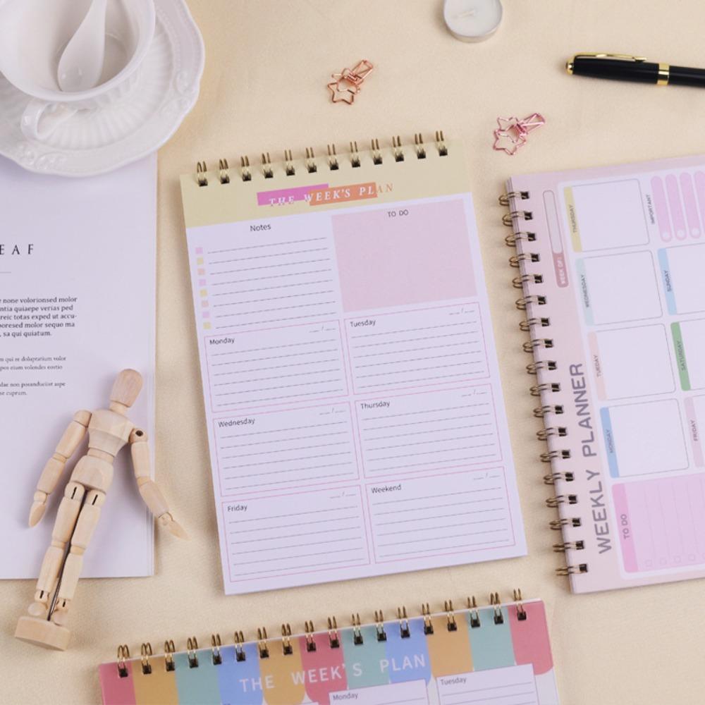 Plan Book To Do List Notebook Stationery Weekly Planner Notebook Schedule Book  Daily Plan