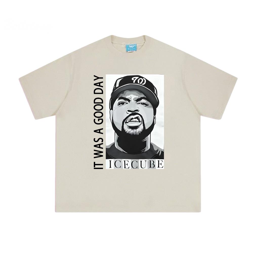 Футболка с кубиками льда Летняя Хип-хоп Футболка с коротким рукавом Корейская 100% Хлопок Футболка с круглым вырезом Одежда Американский Рэпер Женские/Мужские ТОПЫ