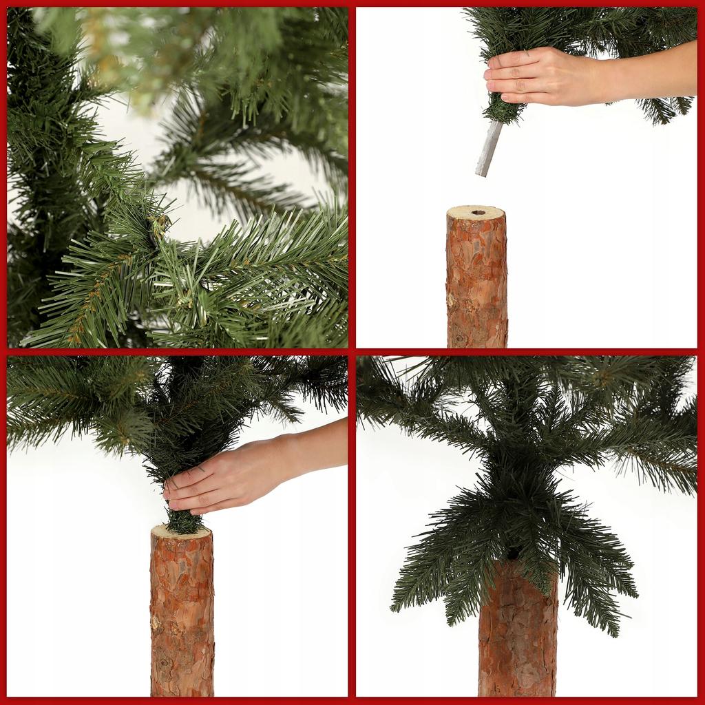 KADAX Artificial Christmas Tree On a Trunk 220 Cm Natural Spruce